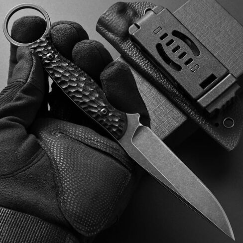 C1344 سكين ذو نصل ثابت، D2 شفرة فولاذية G10 مقبض EDC أداة سكين للبقاء في الهواء الطلق والتنزه والتخييم in Kuwait