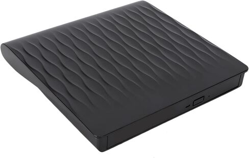 محرك أقراص ضوئي خارجي مدمج مقاس 12.7 مم USB 3.0 ذو حبيبات مرتفعة باللون الأسود لنظام التشغيل WindowsLinuxMac، محرك الأقراص الضوئية in Kuwait
