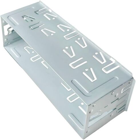 Universal Single Din Stereo Radio Replacement Fitting Cage Kit, 1 Din Installation Kit, Metal Single DIN Head Unit Radio Mount Cage Bracket in Saudi Arabia