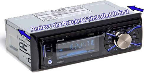 Universal Single Din Stereo Radio Replacement Fitting Cage Kit, 1 Din Installation Kit, Metal Single DIN Head Unit Radio Mount Cage Bracket in Saudi Arabia