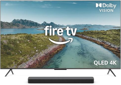 Amazon Fire TV 75" Omni QLED Series (newest model) with Fire TV Soundbar Plus in Saudi Arabia