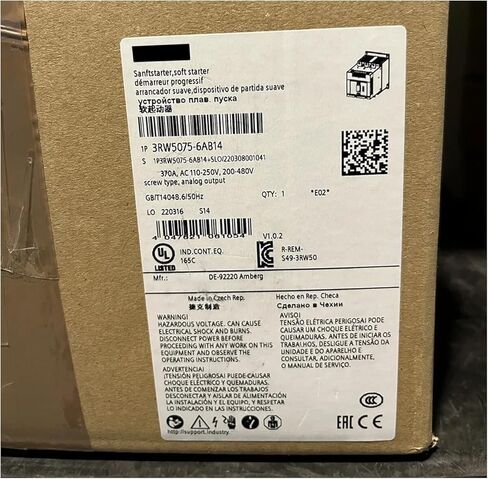 SMOCONE 1 PCS 3RW5075-6AB14 New and 3RW50756AB14 with Warranty and Fast in Kuwait