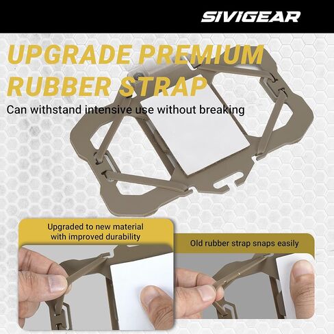 حامل هاتف تكتيكي MOLLE لملحقات حامل اللوحة - يناسب الهواتف الذكية مقاس 4.7 بوصة - 6.4 بوصة - حامل آمن على الصدر للصيد والعتاد التكتيكي، تصميم متوافق مع الكاميرا بني ذئب in Kuwait