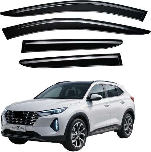Extra Durable Window Visor Compatible with 2020-2024 to/yo/ta Highlander Tape-On Rain Guard Side Window Vent Deflector,4-Pcs in Kuwait
