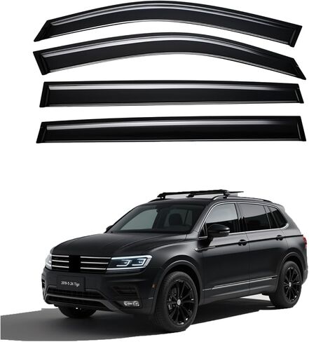 Extra Durable Window Visor Compatible with 2020-2024 to/yo/ta Highlander Tape-On Rain Guard Side Window Vent Deflector,4-Pcs in Kuwait