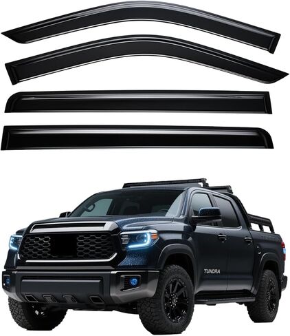Extra Durable Window Visor Compatible with 2020-2024 to/yo/ta Highlander Tape-On Rain Guard Side Window Vent Deflector,4-Pcs in Kuwait