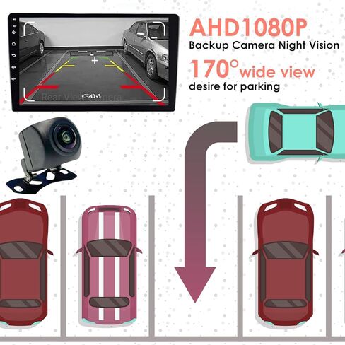 9 بوصة 64 جيجا بايت لاسلكي CarPlay Android Auto Car Stereo، Double Din HD شاشة تعمل باللمس، بلوتوث 5.4، كاميرا احتياطية، GPS، مناسب لجميع السيارات (64G) in Kuwait