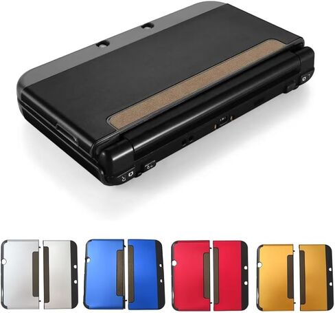 Black Aluminum + Plastic Protector Case Cover Protective Hard Shell Skin for NES New 3DS XL LL (2015 Model) ONLY in Saudi Arabia