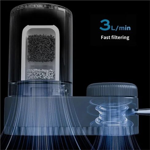 Faucet Tap Water Purifier Physical Filtering for Home Kictchen Removable Washable Filter Water Purifier Aerator in Saudi Arabia