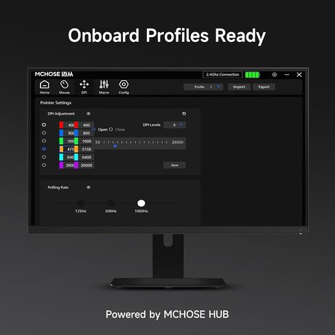 ماوس ألعاب لاسلكي MCHOSE L7 Pro خفيف للغاية 39 جرام، ماوس ألعاب Esport مع 26K DPI، مفتاح بصري، أزرار قابلة للبرمجة، اقتراع مزدوج 8K ومستشعر PAW3395، اتصال ثلاثي الوضع، جهاز الكمبيوتر/Mac - أبيض in Kuwait