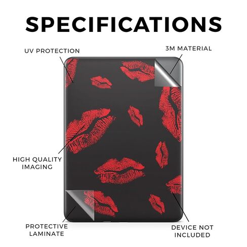 Tablet Skin Compatible with Amazon Kindle Colorsoft (2024) - Kiss Me - Premium 3M Vinyl Protective Wrap Decal Cover - Easy to Apply | Crafted in The USA by MightySkins in Saudi Arabia
