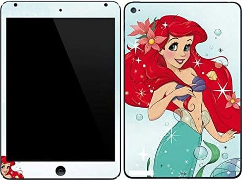 غلاف جهاز لوحي من Skinit متوافق مع iPad Mini 4 - تصميم فني مرخص رسميًا من Disney The Little Mermaid Ariel Sparkles in Saudi Arabia