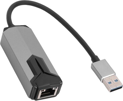 Yunseity 2.5G Ethernet Adapter, USB 3.0 to RJ45 2500Mbps Network Converter with Aluminum Alloy Casing, for Laptop Desktop PC in Saudi Arabia