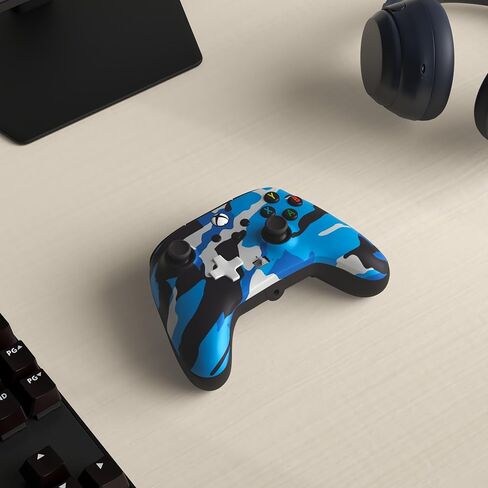 وحدة تحكم سلكية محسنة PowerA لأجهزة Xbox Series X|S - مموهة باللون الأزرق المعدني، لوحة ألعاب، وحدة تحكم ألعاب فيديو سلكية، وحدة تحكم ألعاب، مرخصة رسميًا لأجهزة Xbox (متجددة) in Saudi Arabia