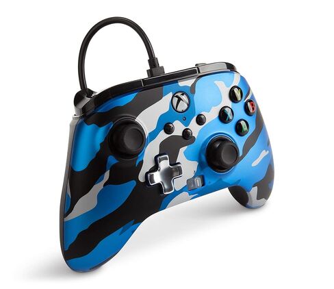 وحدة تحكم سلكية محسنة PowerA لأجهزة Xbox Series X|S - مموهة باللون الأزرق المعدني، لوحة ألعاب، وحدة تحكم ألعاب فيديو سلكية، وحدة تحكم ألعاب، مرخصة رسميًا لأجهزة Xbox (متجددة) in Saudi Arabia