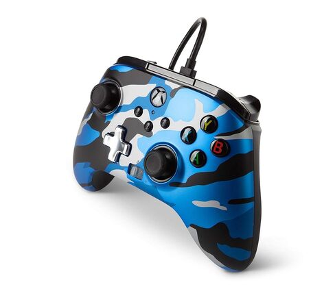 وحدة تحكم سلكية محسنة PowerA لأجهزة Xbox Series X|S - مموهة باللون الأزرق المعدني، لوحة ألعاب، وحدة تحكم ألعاب فيديو سلكية، وحدة تحكم ألعاب، مرخصة رسميًا لأجهزة Xbox (متجددة) in Saudi Arabia