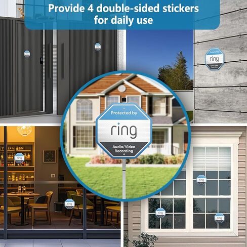 1 Yard Sign-ring with 4 Window Stickers compatible with Ring Home Security System,Security Yard Sign-ring with with Stake (STAKE INCLUDED) in Saudi Arabia
