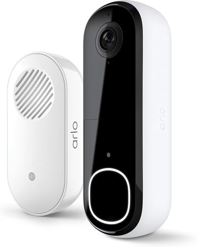 Arlo Video Doorbell 2K + Chime 2 (2nd Gen, Latest Release), Wireless or Wired Option, 2-Way Audio, Night Vision, H (Renewed) in Saudi Arabia