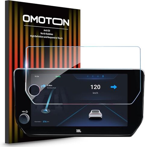 واقي شاشة OMOTON لسيارة Toyota Camry [2021-2024] مقاس 9 بوصات، طبقة حماية من الزجاج المقسى صلابة 9H، مضاد للخدش، مضاد لبصمات الأصابع، شفاف عالي الدقة، غير متوافق مع 12.3 بوصة in Kuwait