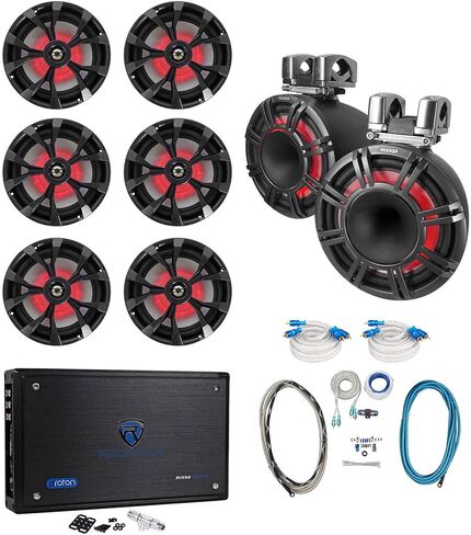 مكبرات صوت Kicker KMTC11 HLCD مقاس 11 بوصة + 6 مكبرات صوت LED مقاس 8 بوصة + مضخم صوت ذو 8 قنوات in Saudi Arabia