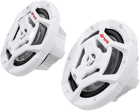 (4) JVC CS-DR6201MW 6.5" 600 Watt 2-Way Coaxial Marine Waterproof Boat Speakers in Saudi Arabia