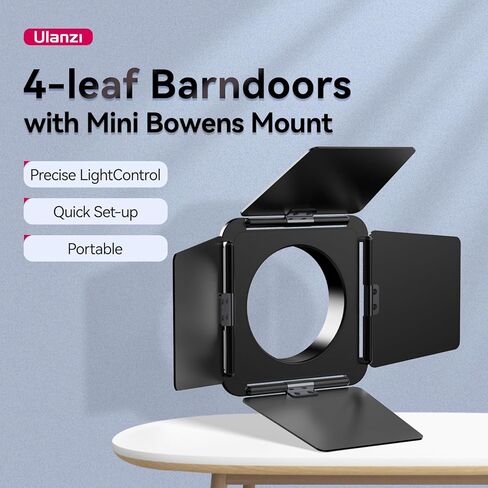 Ulanzi 40W Pro Video Light and Four-Leaf Light Baffle in Saudi Arabia