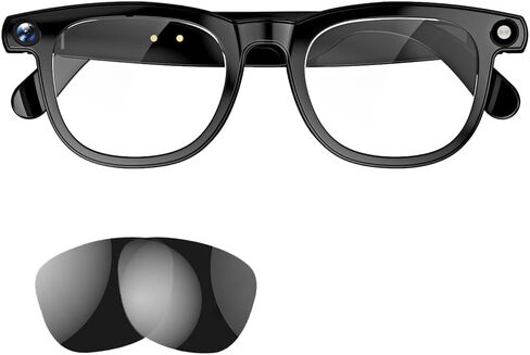 Padmate Viewmate AI Smart Glasses with Camera 1080P HD Recording & Voice Control Bluetooth Translation Glasses with 164 Languages, Music Playback, Hands-Free Calls in Kuwait