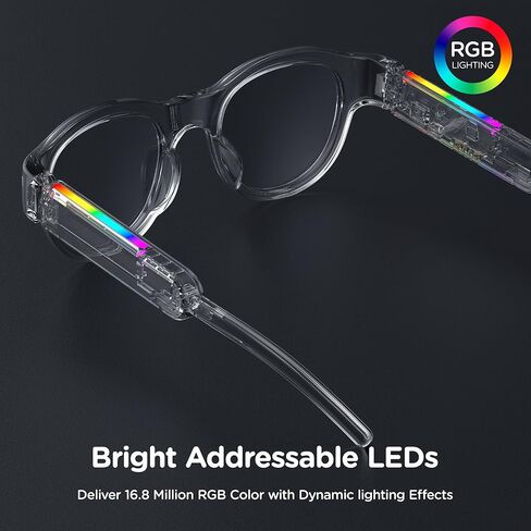 Kids Smart Bluetooth Audio Glasses with LED Lights, Open-Ear Stereo Sound, Touch Controls, Magnetic Charging, for kids4-12 Years,Girl Gifts (Pink) in Saudi Arabia