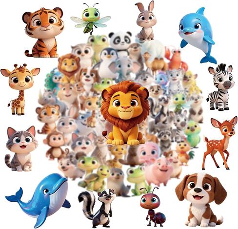 110pcs Jurassic Dinosaur Stickers for Kids Waterproof Vinyl Dino Stickers for Boys Girls Teens Waterbottle Scrapbook Laptop Skateboard Computer (CK-028-A) in Kuwait