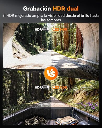 WOLFBOX X5 Duo 4K+2.5K Dash Cam مضادة للاهتزاز، 8MP STARVIS 2 IMX678 IMX675، كاميرا سيارة مزدوجة أمامية وخلفية، 5.8 جيجا هرتز Wi-Fi GPS، متضمنة بطاقة 64 جيجابايت، التحكم الصوتي، شاشة تعمل باللمس، وضع ركن السيارة in Saudi Arabia