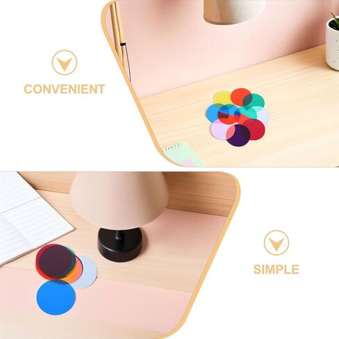 10 Pcs Colored Gel Filters for Lighting, Self-Adhesive Color Correction Film Sheets, Led Lamp Film for Home Decor, Party, Outdoor Landscape in Saudi Arabia