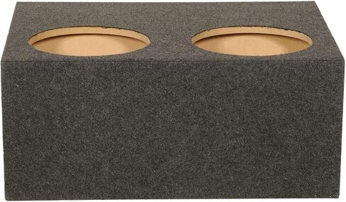 Q Power 4 Hole 12 Inch Sealed Divided Speaker Box Subwoofer Enclosure (2 Pack) in Saudi Arabia