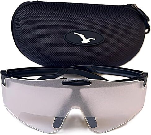 Crystal Pilot Flip Up Foggles with Case for IFR Training in Saudi Arabia