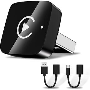 2 in 1 Wireless CarPlay and Android Auto Adapter for iPhone, Plug&Play Mini USB/USB C Car Play Adapter Fast and Stable Connection,No Delay Convert Wired to Wireless CarPlay for iPhone 8+/Android 11.0+ in Saudi Arabia