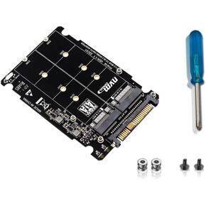 محول M.2 SSD إلى U.2 2in1 M.2 NVMe و-Bus NGFF SSD إلى محول PCI-E U.2 SFF-8639 محول PCIe M2، بدون غلاف in Kuwait