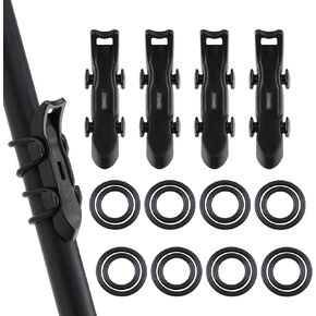 Magnetic Hook Keeper for Fishing Rod, [4Pcs] Quick Installation Fishing Bait Holder with 2 Sizes of Rubber Rings, Lure Magnetic Keeper for Fly Fishing Tackle & Rod Storage in Saudi Arabia