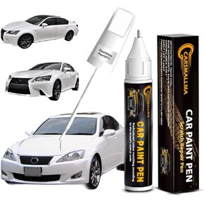 1J4 طلاء معدني ببطانة فضية للسيارة لكزس، مجموعة أقلام إصلاح الخدوش لطلاء السيارة دقيقة اللون، سريعة وسهلة الإصلاح لرقائق السيارة وخدوش السيارات in Kuwait