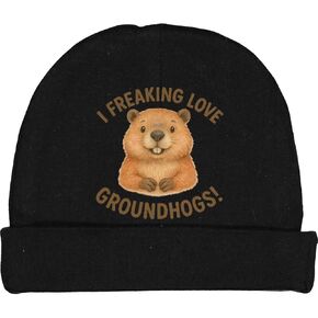 قبعة صغيرة للأطفال من Inktastic I Freaking Love Groundhogs المضحكة ليوم جرذ الأرض in Kuwait