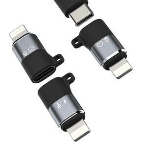 محول OTG Audio USB C إلى Lightning لهاتف Iphone 14 13 Pro Max (3 عبوات) لكابل شاحن ذكر ذكر الإضاءة من نوع Apple Type C للهاتف المحمول Tipo Drive Connect محول Thunderbolt Dongle بيانات سماعة الرأس لجهاز iPad in Kuwait