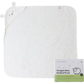 Snuggle Hooded Bamboo Baby Towel, Ultra-Soft Bamboo Viscose for Warmth and Quick Drying, Functional Bath-Time Essential, Adorable Hooded Baby Towels in Kuwait