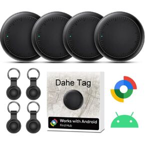 علامات تعقب الهواء مكونة من 4 علامات تعقب، وأجهزة تعقب بلوتوث للعثور على تطبيقي (iOS)، ومحدد موقع المفاتيح، وتعقب الأمتعة للمحافظ، وحقائب السفر (أزرق) in Kuwait