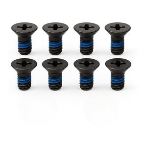 مجموعة براغي علبة بطارية YaroX لـ Holosun EPS، EPS Carry، 507C، 407C، 508T، 508C، 509T - M2 & M2.5 براغي فيليبس مسطحة - أكسيد أسود وخيط قفل - 8 عبوات in Kuwait