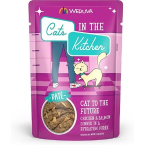 Weruva Cats in the Kitchen Slide n 'تقدم حزمة Brat Pack Variety Cat Food Pouches 3 أوقية (حزمة 12) in Kuwait