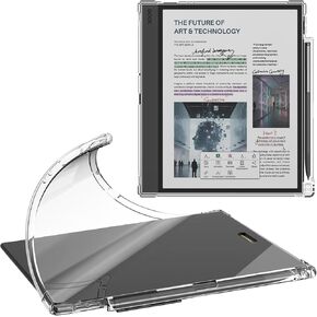 Fintie Clear Case for 10.3" Boox Note Air 5 C ePaper Tablet (2025 Released) - Slim Lightweight Clear Soft Flexible Transparent TPU Skin Bumper Back Shell Cover with Pen Holder in Saudi Arabia