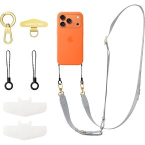 Phone Lanyard Crossbody/Neck/Wrist Strap with phone tether tab,3 in 1 adjustable anti theft phone strap,Premium Metal Buckles,skin-friendly,Universal lanyard for daily&outdoor(Black) in Saudi Arabia