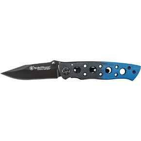 Smith & Wesson Extreme Ops CK111S 7.3in SS سكين قابل للطي مع شفرة مشبك مسننة 3.1in ومقبض ألومنيوم للأماكن الخارجية والتكتيكية والبقاء وEDC in Kuwait