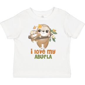 تي شيرت Inktastic Cute Sloth I Love My Abuela للأطفال الصغار in Kuwait