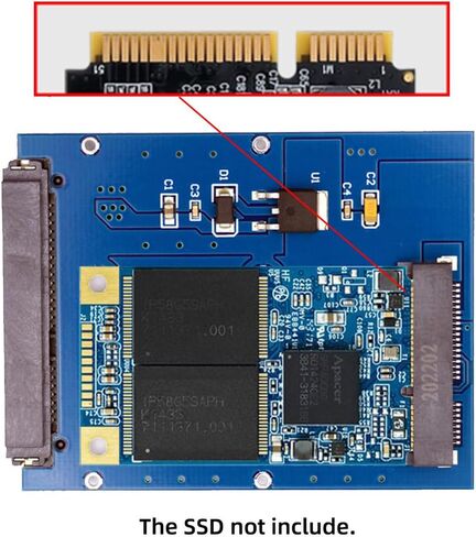 Slim Type 50Pin mSATA 3050 SSD 5x3cm to 2.5" SATA 3.0 22Pin Disk Adapter 6Gbps PCBA in Saudi Arabia