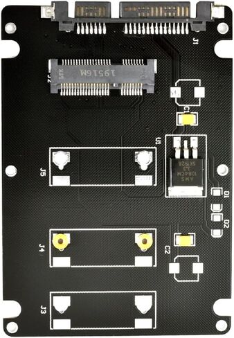 Slim Type 50Pin mSATA 3050 SSD 5x3cm to 2.5" SATA 3.0 22Pin Disk Adapter 6Gbps PCBA in Saudi Arabia