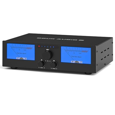 DoukAudio 600 واط 2/4 قناة أمبير: محدد مكبر صوت 3 في 2 خارج | مضخم صوت رقمي لـ DMP-A6 مزود بتقنية TPA3255 المزدوجة | مدخلات XLR RCA المتوازنة | تجاوز النغمة | متر VU | جهاز التحكم عن بعد لسماعات المسرح المنزلي (G7) in Kuwait